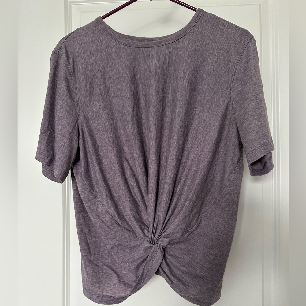 Purple lululemon crescent tshirt